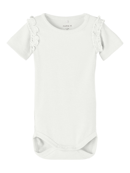 Name It Kortærmet Rib Body Jinna Bright White